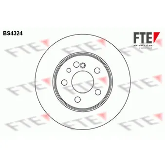 FTE BS4324 - Jeu de 2 disques de frein arrière