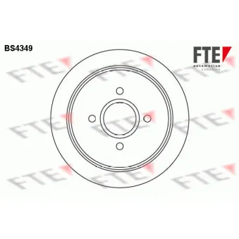 FTE BS4349 - Jeu de 2 disques de frein arrière