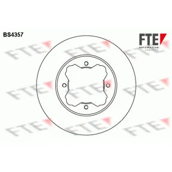 FTE BS4357 - Jeu de 2 disques de frein avant