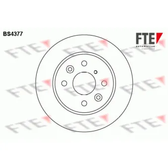 FTE BS4377 - Jeu de 2 disques de frein avant