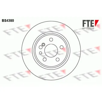 FTE BS4380 - Jeu de 2 disques de frein arrière
