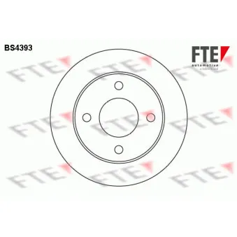 Jeu de 2 disques de frein avant FTE OEM 4020627B01