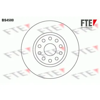 Jeu de 2 disques de frein avant FTE OEM 82487489