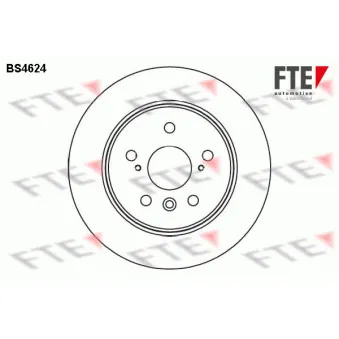 FTE BS4624 - Jeu de 2 disques de frein arrière