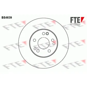 FTE BS4639 - Jeu de 2 disques de frein avant