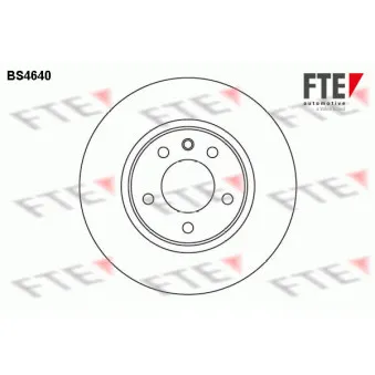 Jeu de 2 disques de frein avant FTE OEM 90487103