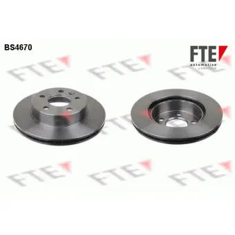 FTE BS4670 - Jeu de 2 disques de frein avant
