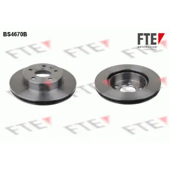 FTE BS4670B - Jeu de 2 disques de frein avant