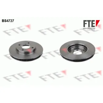 Jeu de 2 disques de frein avant FTE BS4727 pour FORD FIESTA 1.3 - 69cv