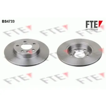 FTE BS4733 - Jeu de 2 disques de frein arrière