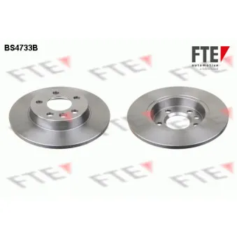FTE BS4733B - Jeu de 2 disques de frein arrière