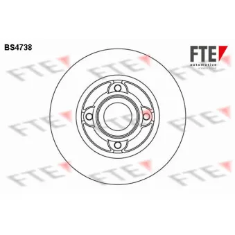 FTE BS4738 - Jeu de 2 disques de frein arrière
