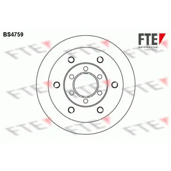 Jeu de 2 disques de frein avant FTE OEM 01908772