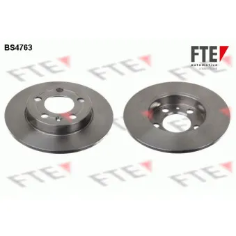 Jeu de 2 disques de frein arrière FTE OEM 1J0615601D