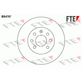 FTE BS4767 - Jeu de 2 disques de frein avant