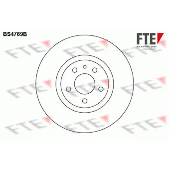 FTE BS4769B - Jeu de 2 disques de frein avant