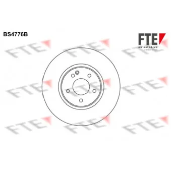 Jeu de 2 disques de frein avant FTE BS4776B pour MERCEDES-BENZ CLASSE E E 420 T - 279cv
