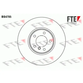 FTE BS4785 - Jeu de 2 disques de frein avant