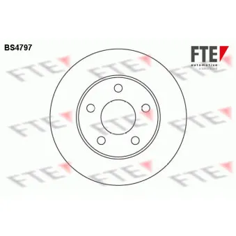 FTE BS4797 - Jeu de 2 disques de frein avant