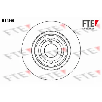 FTE BS4800 - Jeu de 2 disques de frein arrière