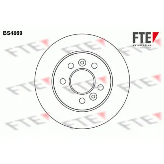 FTE BS4869 - Jeu de 2 disques de frein arrière