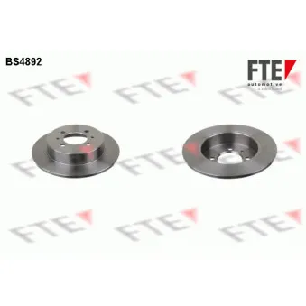 FTE BS4892 - Jeu de 2 disques de frein arrière