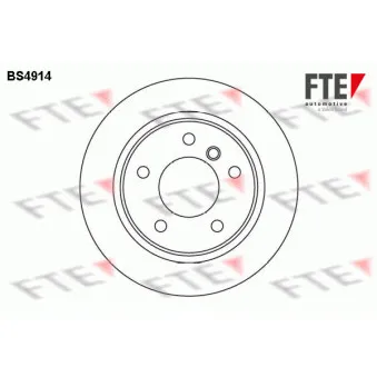 FTE BS4914 - Jeu de 2 disques de frein arrière