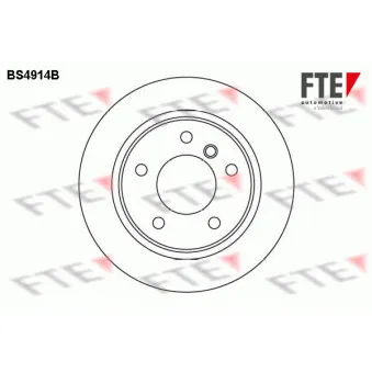 FTE BS4914B - Jeu de 2 disques de frein arrière