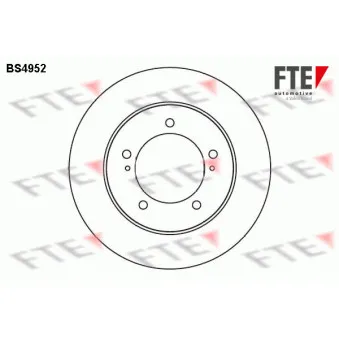 FTE BS4952 - Jeu de 2 disques de frein avant