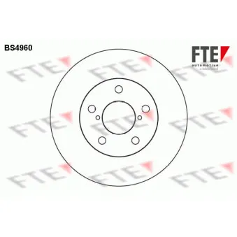 FTE BS4960 - Jeu de 2 disques de frein avant