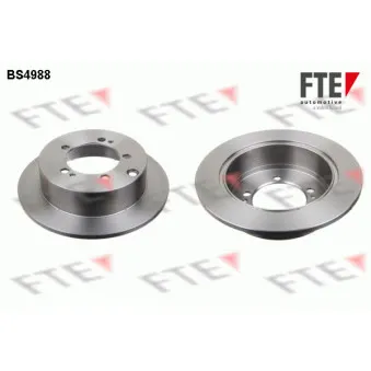 FTE BS4988 - Jeu de 2 disques de frein arrière