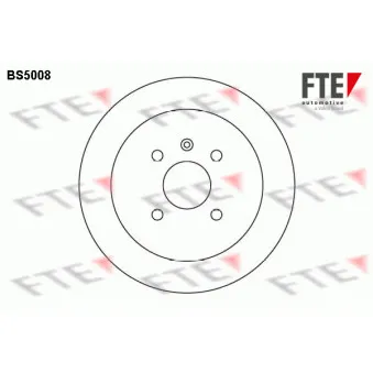 FTE BS5008 - Jeu de 2 disques de frein arrière