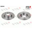FTE BS5043 - Jeu de 2 disques de frein arrière
