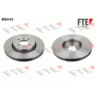 Jeu de 2 disques de frein avant FTE BS5143 pour RENAULT LAGUNA 1.9 DCI - 120cv