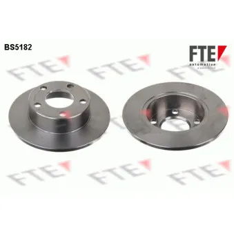 Jeu de 2 disques de frein arrière FTE OEM 4B0615601