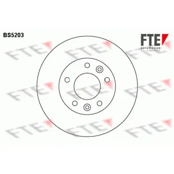FTE BS5203 - Jeu de 2 disques de frein avant