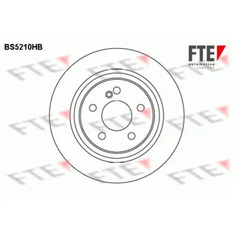 FTE BS5210HB - Jeu de 2 disques de frein arrière