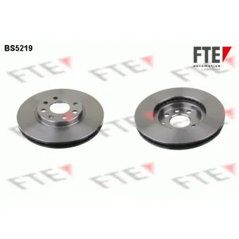 Jeu de 2 disques de frein avant FTE BS5219 pour OPEL CORSA 1.8 - 125cv