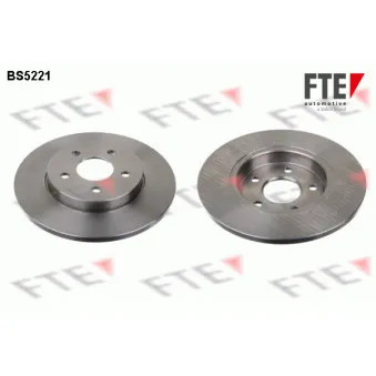 Jeu de 2 disques de frein arrière FTE BS5221 pour MAN F90 2.0 16V TDDi / TDCi - 115cv