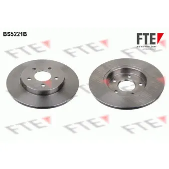 FTE BS5221B - Jeu de 2 disques de frein arrière