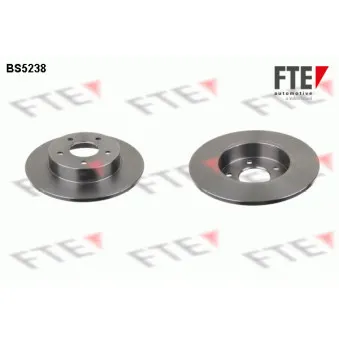 FTE BS5238 - Jeu de 2 disques de frein arrière