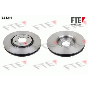 Jeu de 2 disques de frein avant FTE BS5241 pour PEUGEOT 307 1.6 BioFlex - 109cv