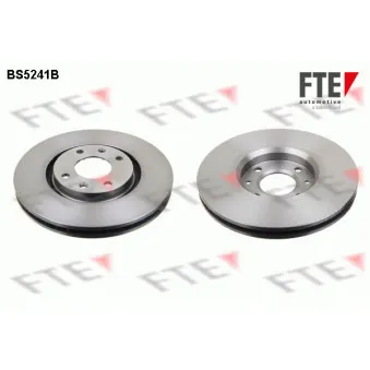 Jeu de 2 disques de frein avant FTE BS5241B pour PEUGEOT 307 1.6 BioFlex - 109cv