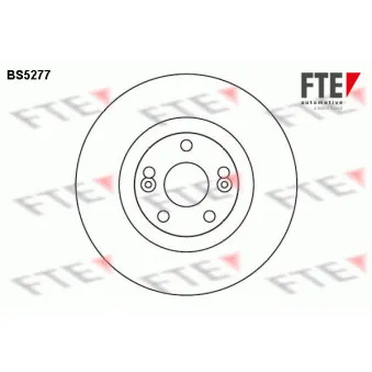 FTE BS5277 - Jeu de 2 disques de frein avant