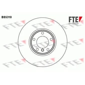 Jeu de 2 disques de frein avant FTE OEM 34116767059