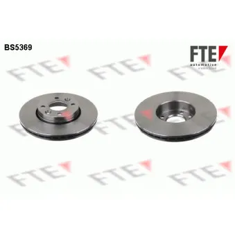 Jeu de 2 disques de frein avant FTE BS5369 pour RENAULT CLIO 1.5 dCi - 106cv