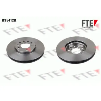 Jeu de 2 disques de frein avant FTE BS5412B pour OPEL VECTRA 1.6 - 100cv