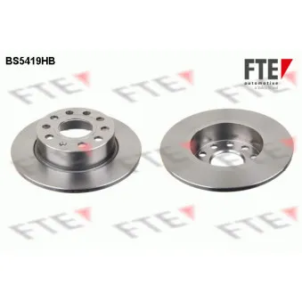 Jeu de 2 disques de frein arrière FTE OEM JZW698601AA