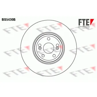 FTE BS5430B - Jeu de 2 disques de frein avant