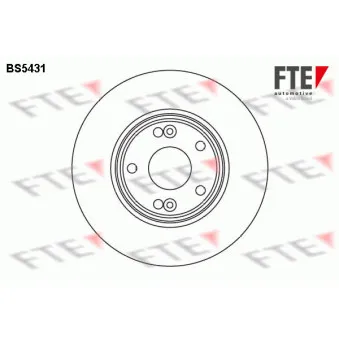 FTE BS5431 - Jeu de 2 disques de frein avant